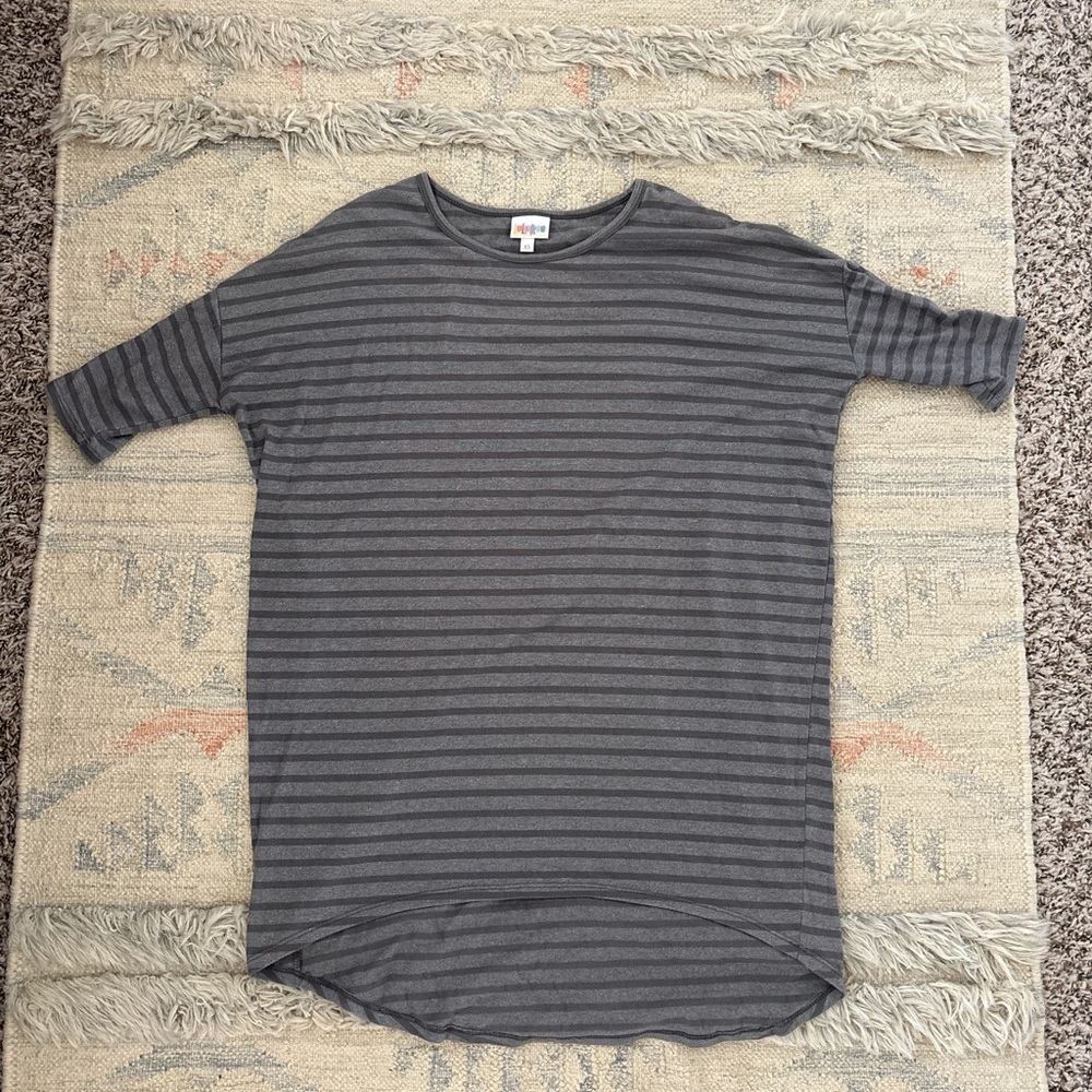 Gray Stripe Lularoe Irma Tunic